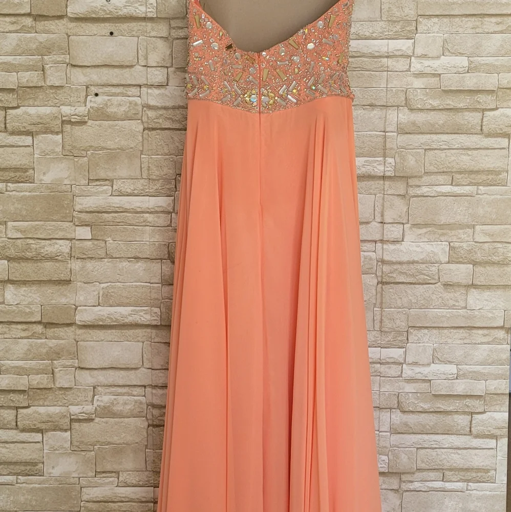 Tony Bowls Le Gala dress - coral size 12 - Picture 6 of 6